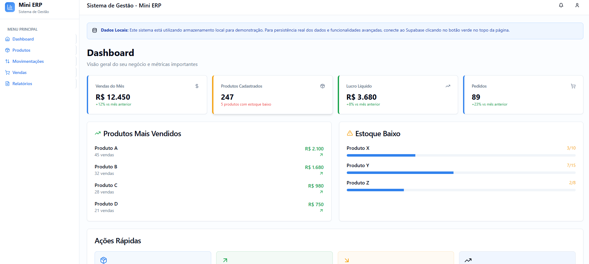 Sistema de Gestão ERP